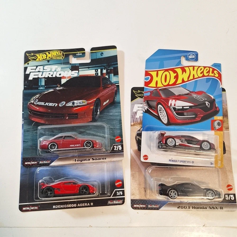 Hot Wheels Premium Soarer/ Koenigsegg/ Honda NSX-R / Renault Super Treasure